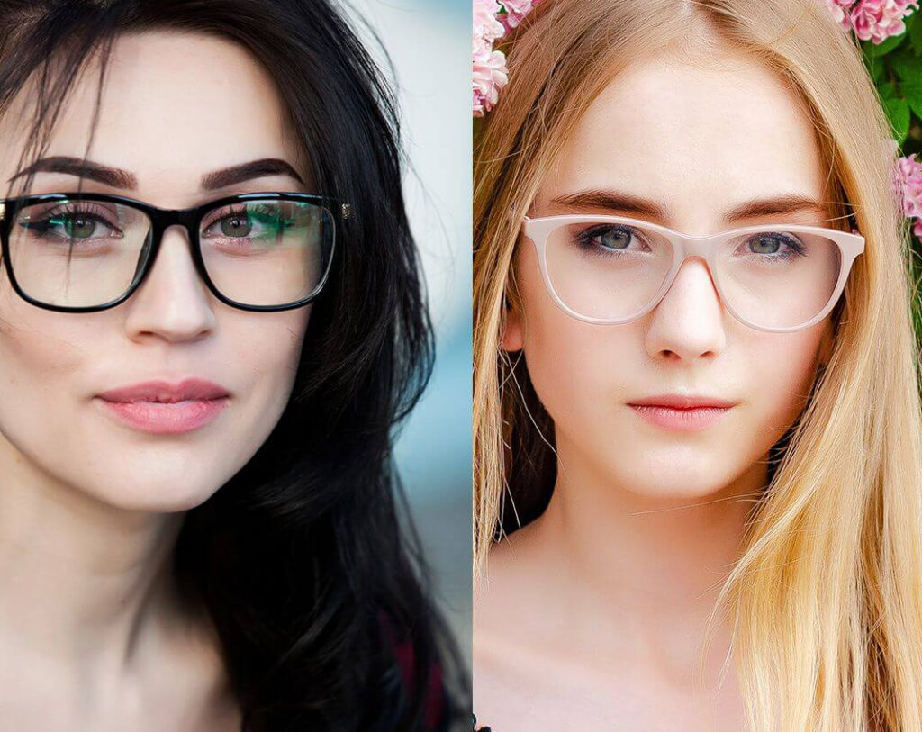 Duas mulheres com cabelos diferentes.